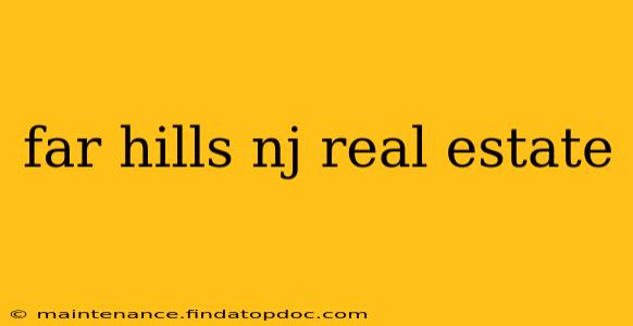 far hills nj real estate