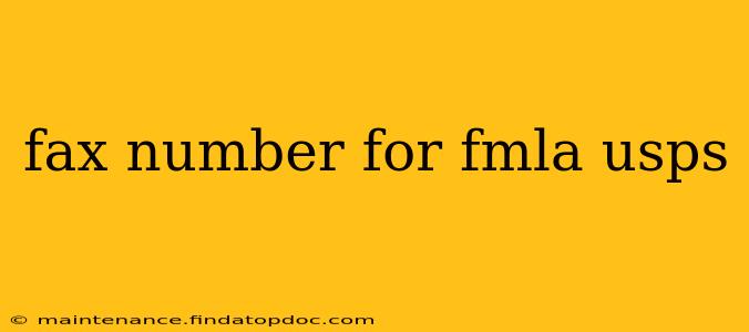 fax number for fmla usps