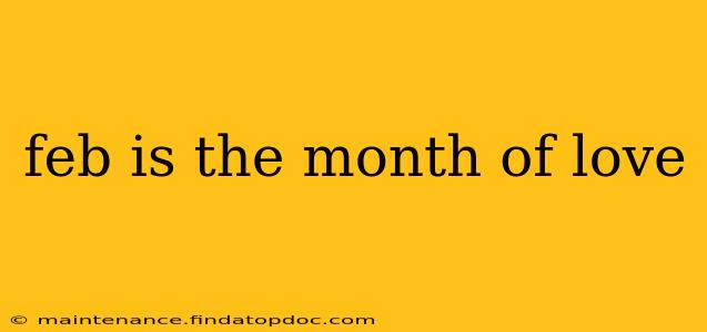 feb is the month of love
