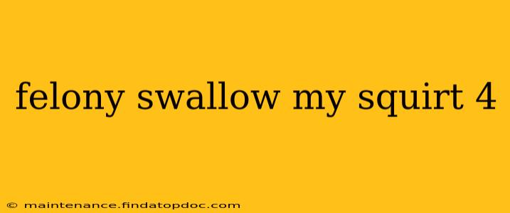 felony swallow my squirt 4
