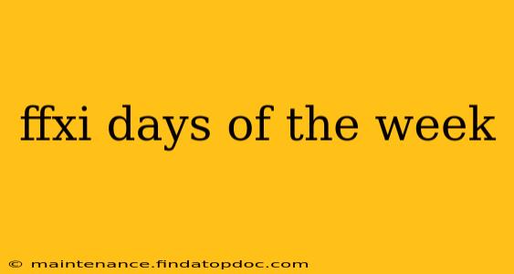 ffxi days of the week