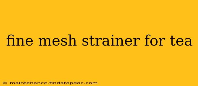 fine mesh strainer for tea