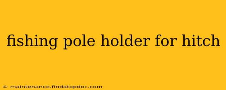 fishing pole holder for hitch