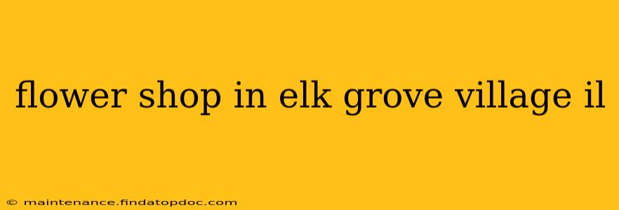 flower shop in elk grove village il