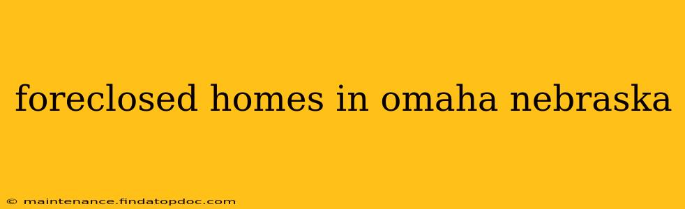 foreclosed homes in omaha nebraska