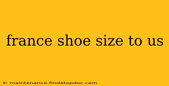 france shoe size to us