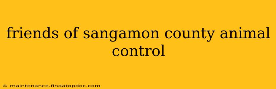 friends of sangamon county animal control