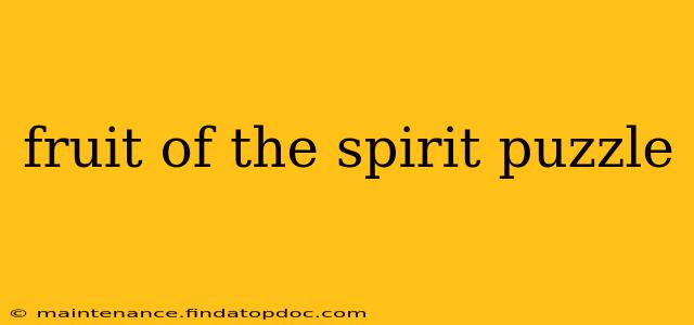 fruit of the spirit puzzle