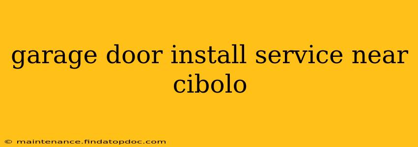 garage door install service near cibolo