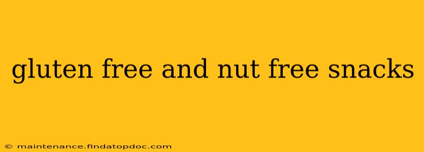 gluten free and nut free snacks