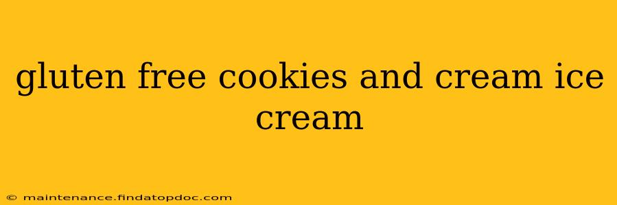 gluten free cookies and cream ice cream
