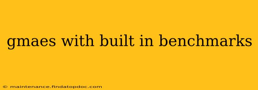 gmaes with built in benchmarks