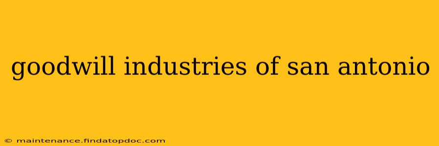 goodwill industries of san antonio