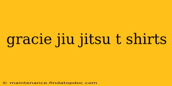 gracie jiu jitsu t shirts