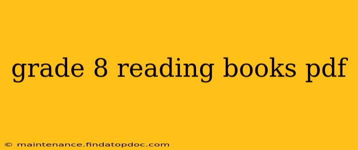 grade 8 reading books pdf