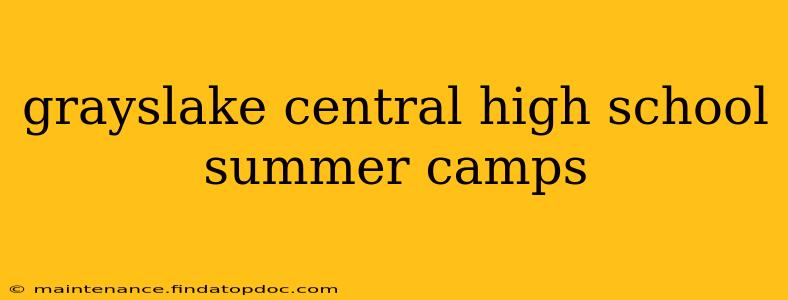 grayslake central high school summer camps