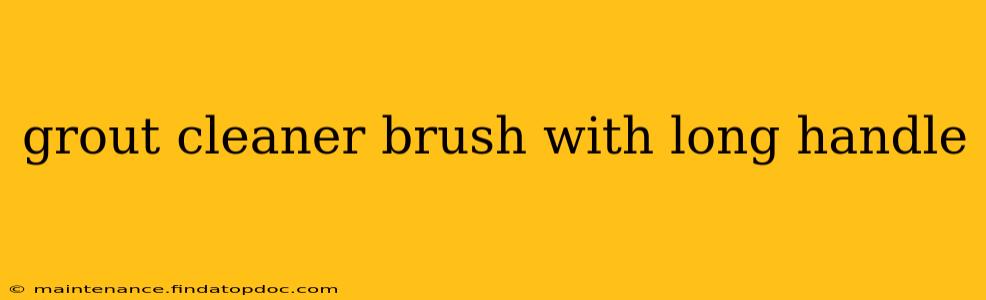grout cleaner brush with long handle