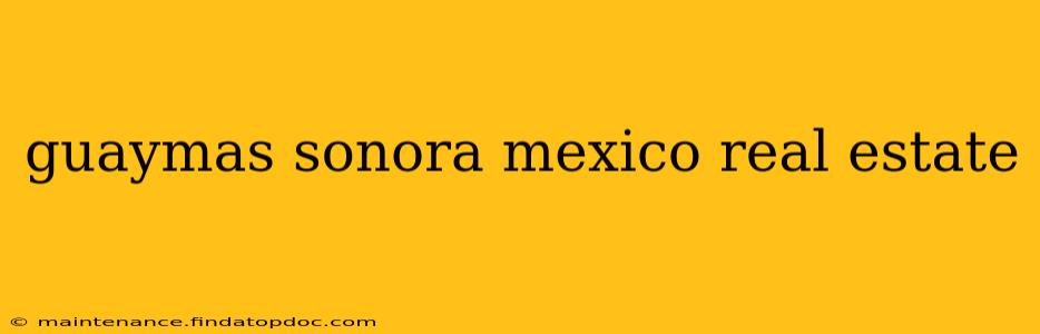 guaymas sonora mexico real estate