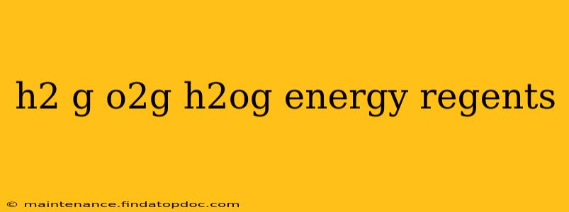h2 g o2g h2og energy regents