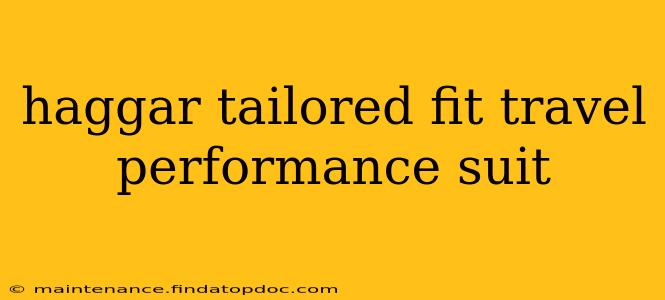 haggar tailored fit travel performance suit