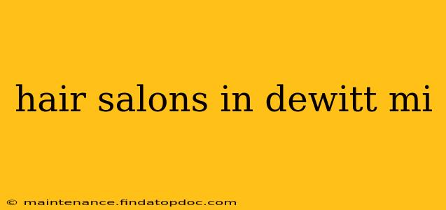 hair salons in dewitt mi