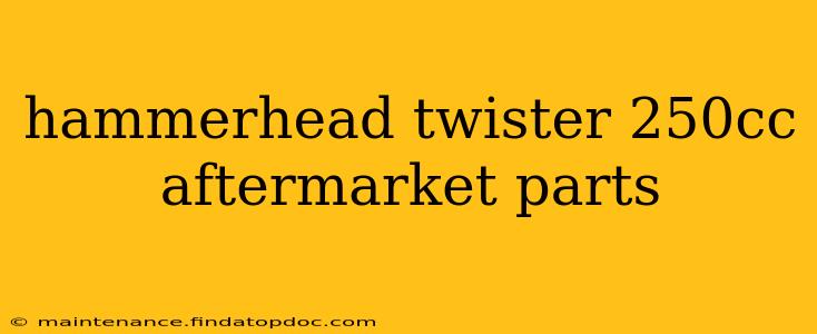 hammerhead twister 250cc aftermarket parts