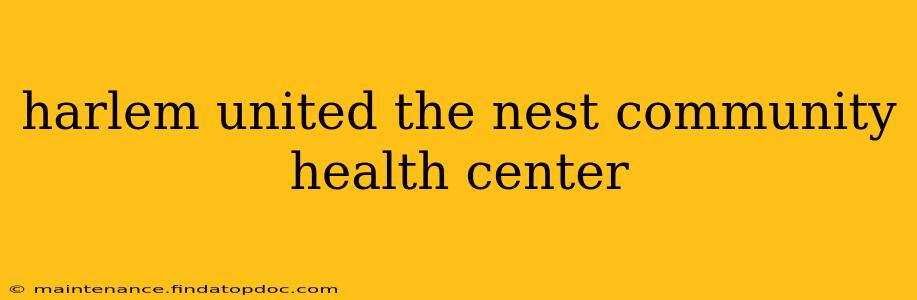 harlem united the nest community health center