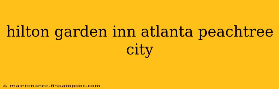 hilton garden inn atlanta peachtree city