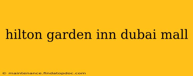 hilton garden inn dubai mall