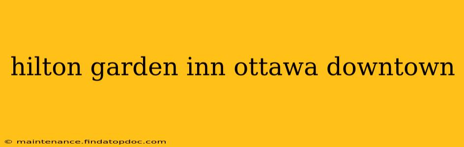 hilton garden inn ottawa downtown