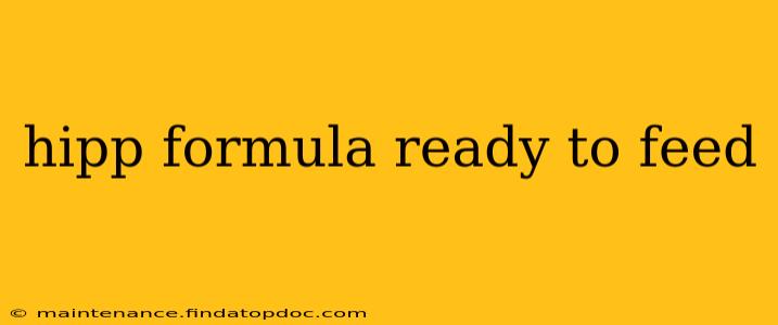 hipp formula ready to feed