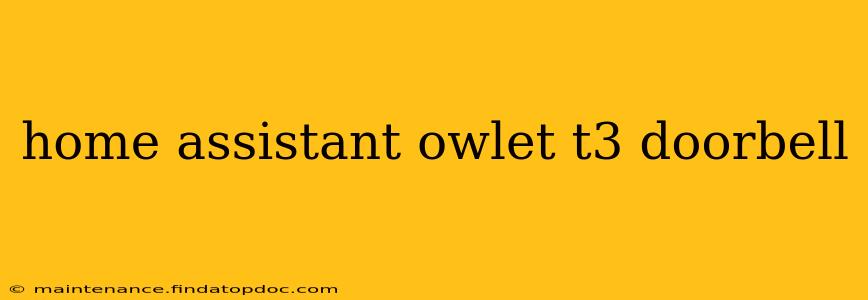 home assistant owlet t3 doorbell