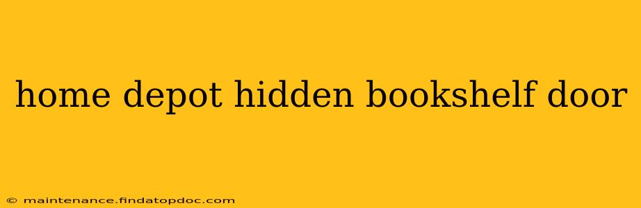 home depot hidden bookshelf door