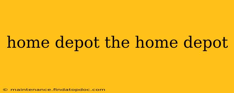 home depot the home depot