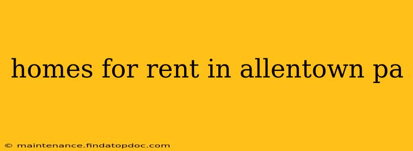 homes for rent in allentown pa
