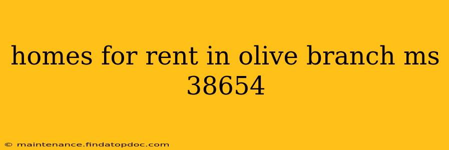 homes for rent in olive branch ms 38654