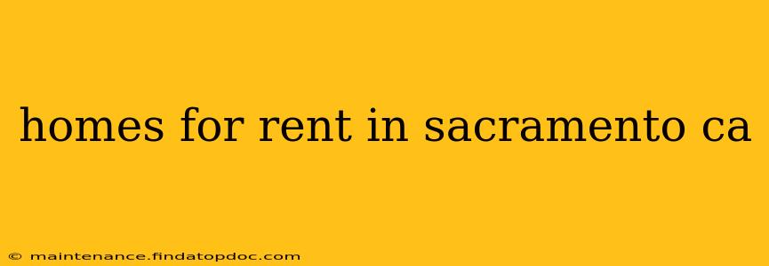 homes for rent in sacramento ca