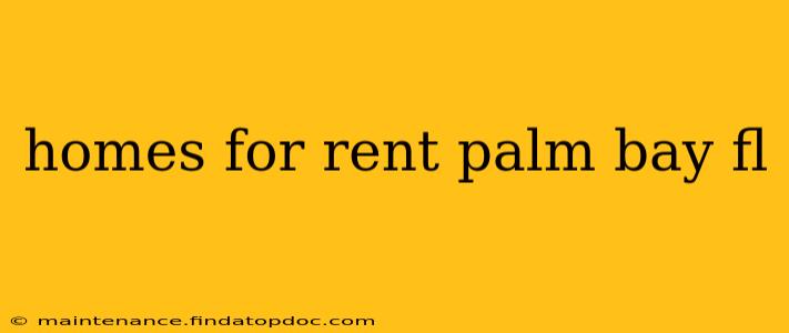 homes for rent palm bay fl