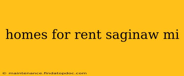 homes for rent saginaw mi