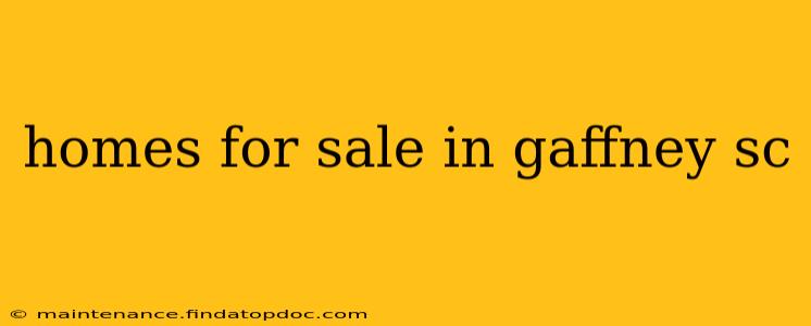 homes for sale in gaffney sc
