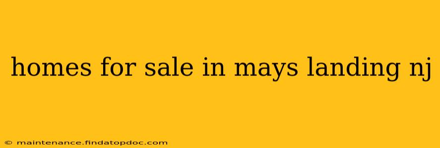 homes for sale in mays landing nj