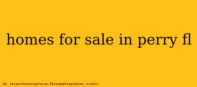 homes for sale in perry fl