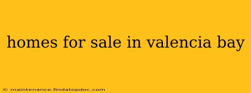 homes for sale in valencia bay