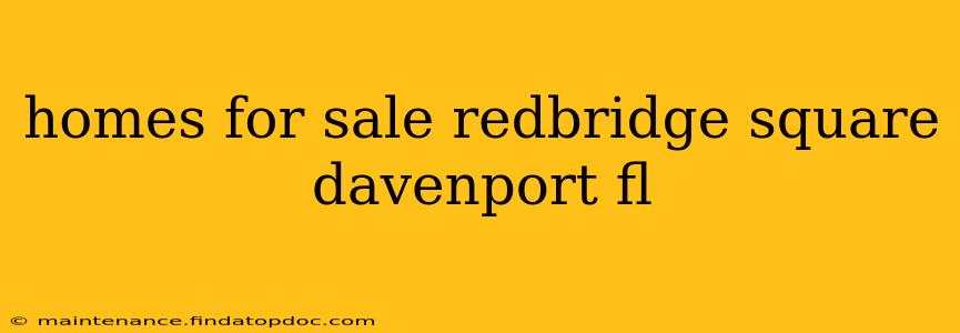 homes for sale redbridge square davenport fl