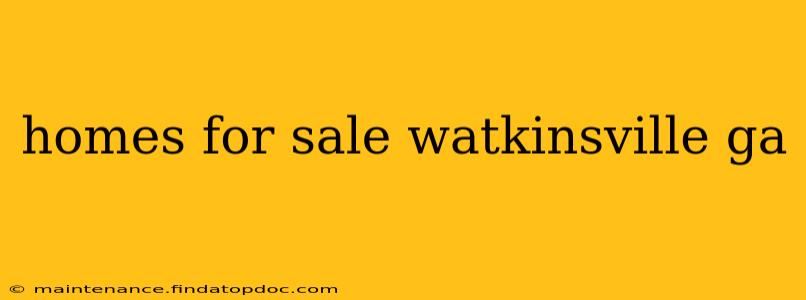 homes for sale watkinsville ga