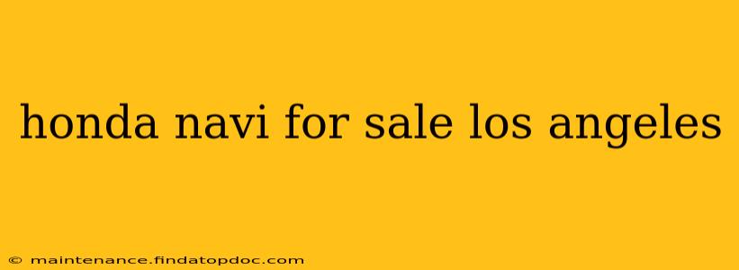honda navi for sale los angeles