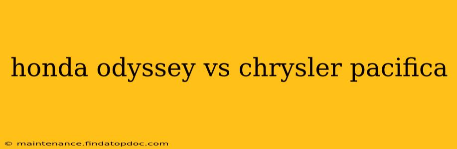 honda odyssey vs chrysler pacifica