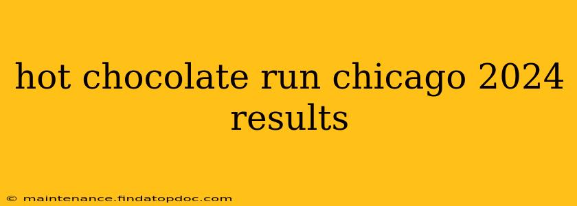 hot chocolate run chicago 2024 results