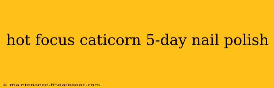 hot focus caticorn 5-day nail polish