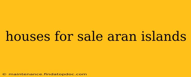 houses for sale aran islands